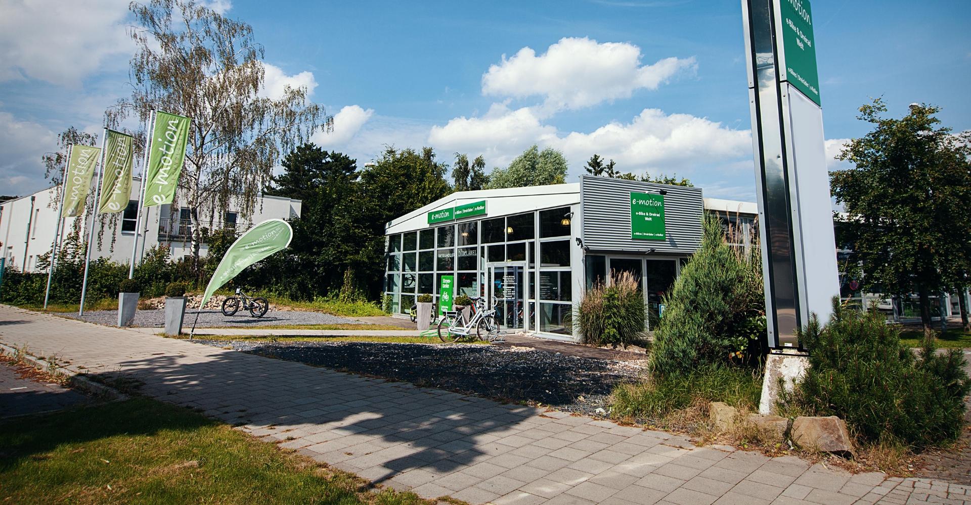 Außenansicht der e-motion e-Bike-Welt Düsseldorf 2016