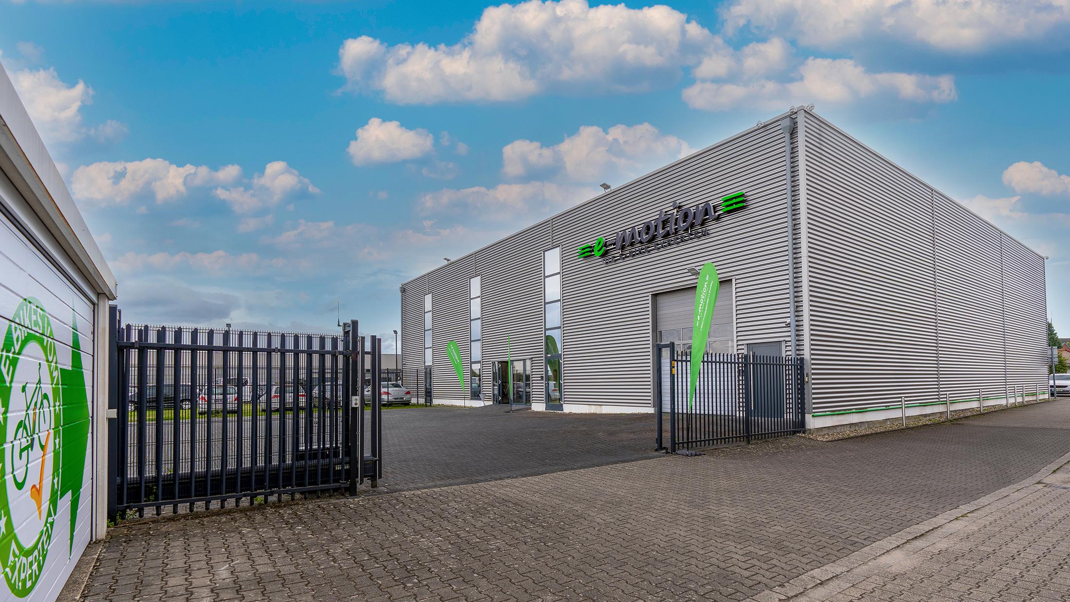 Außenaufnahme der e-motion e-Bike Welt Mönchengladbach