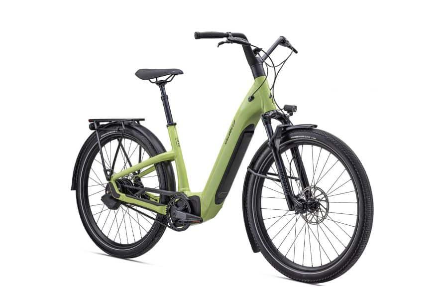 Ein grünes Specialized Como e-Bike