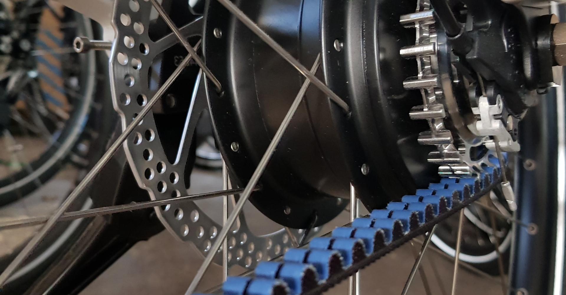 Eine verbaute NuVinci Schaltung in der Nahaufnahme