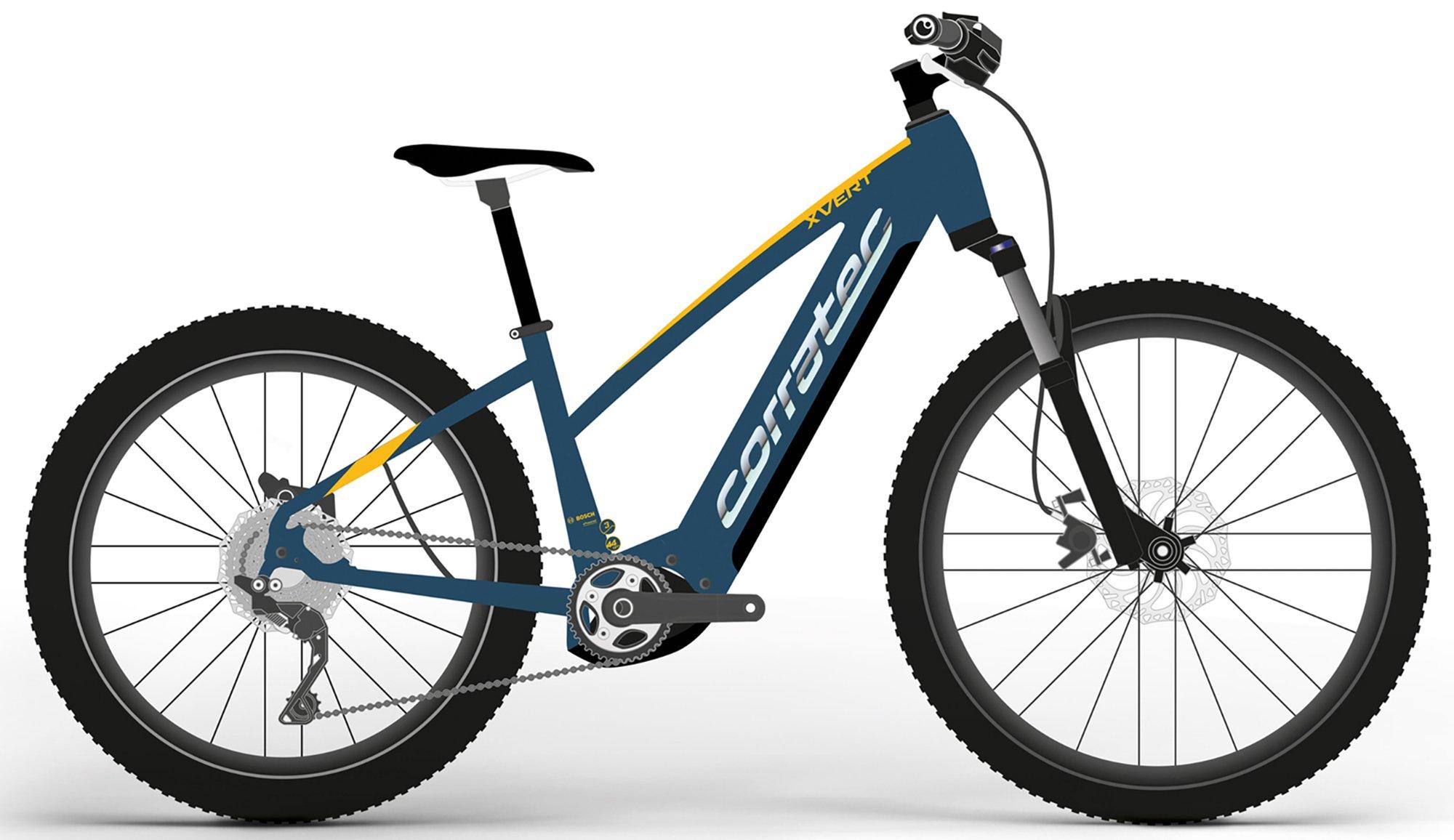 Corratec E-Power X Vert Race Sport Blau/Orange/Gelb
