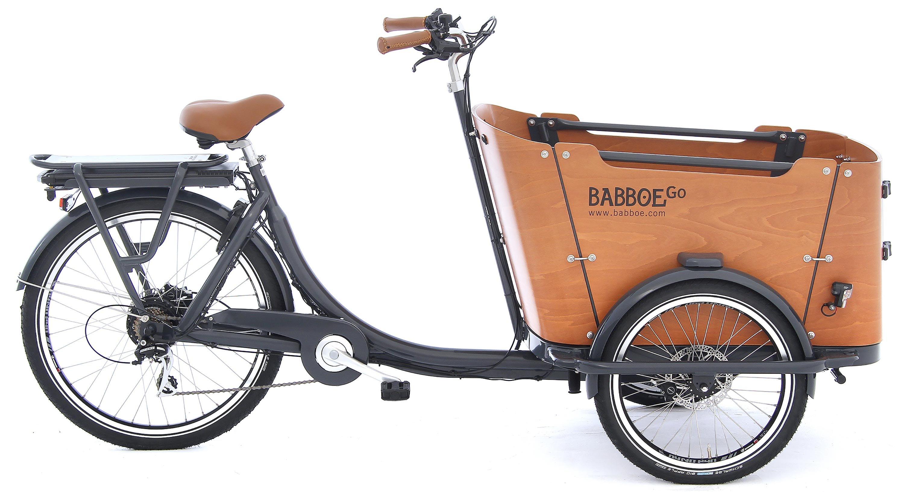 Babboe Go-E Schwarz/Anthrazit/Braun