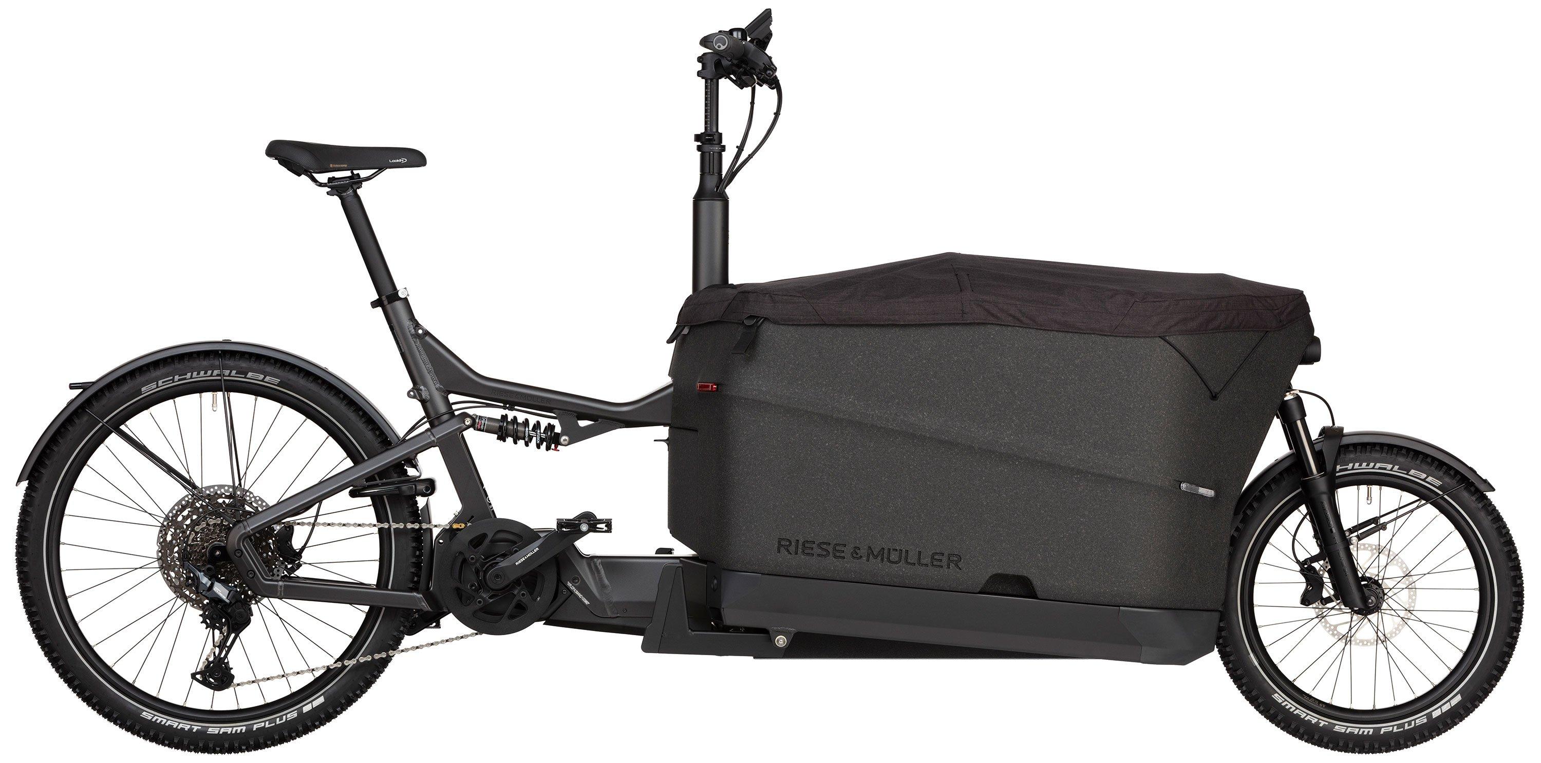 Riese & Müller Packster2 70 touring Testbike Schwarz/Anthrazit/Grau