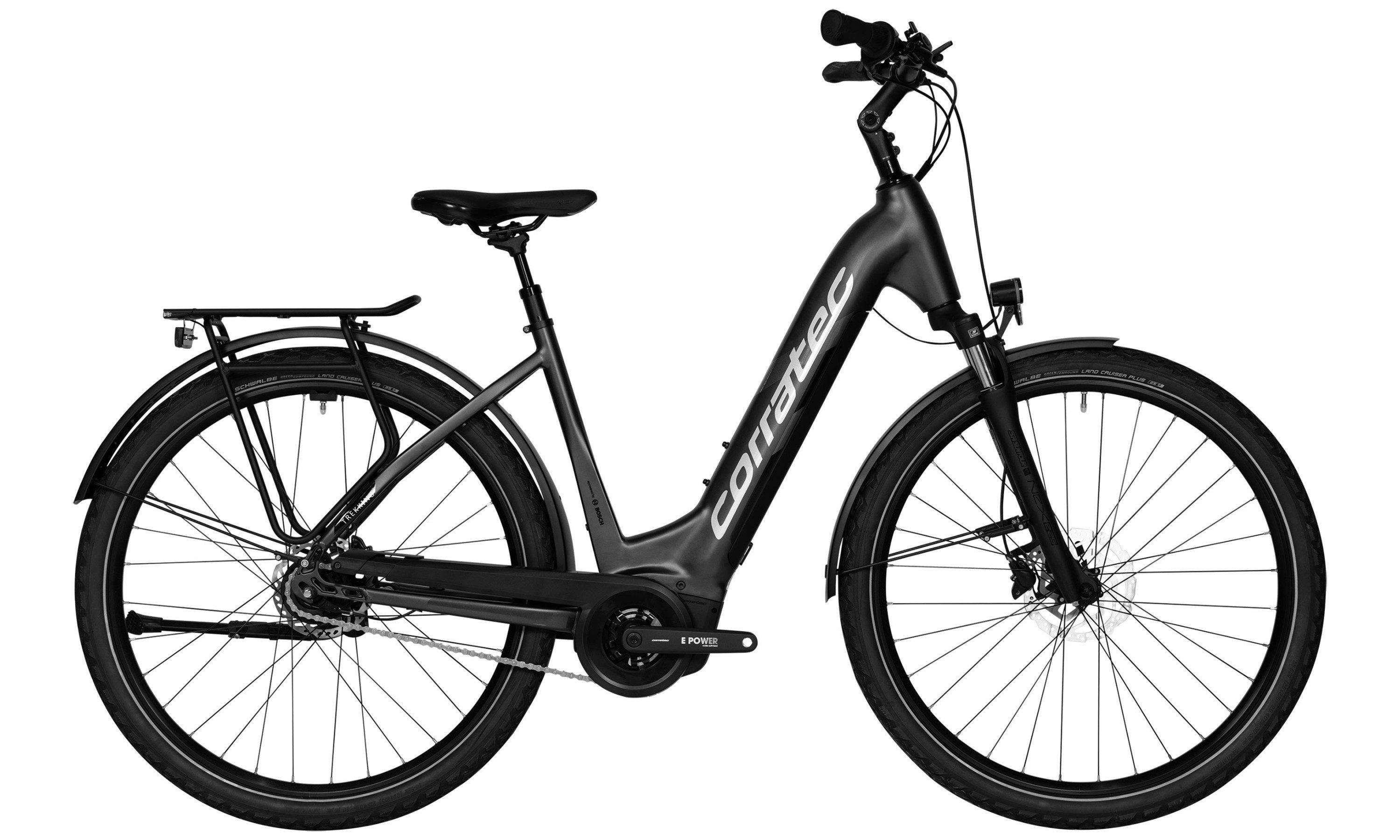 Corratec E-Power Trekking 28 P6 8SC Wave Schwarz/Anthrazit/Grau