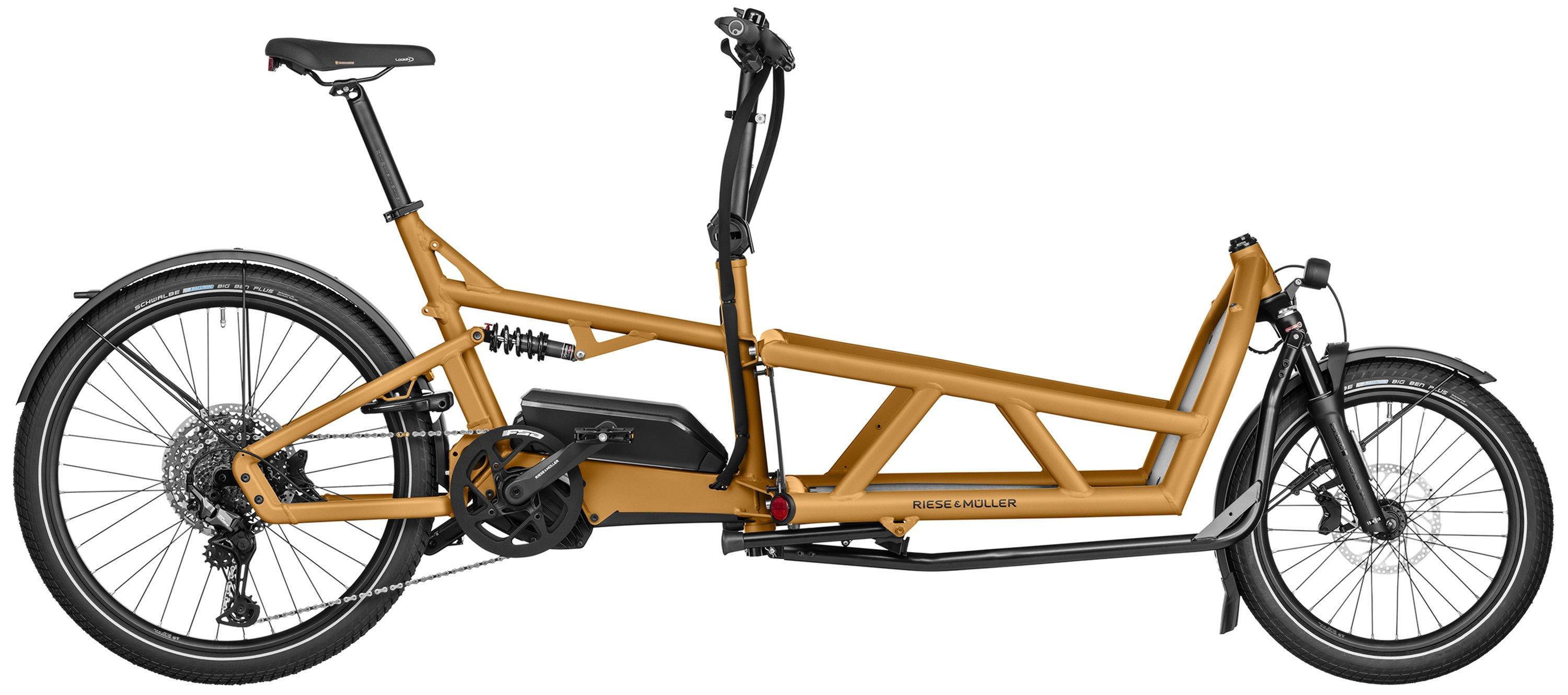 Riese & Müller Load4 60 touring Testbike Orange/Gelb/Gold