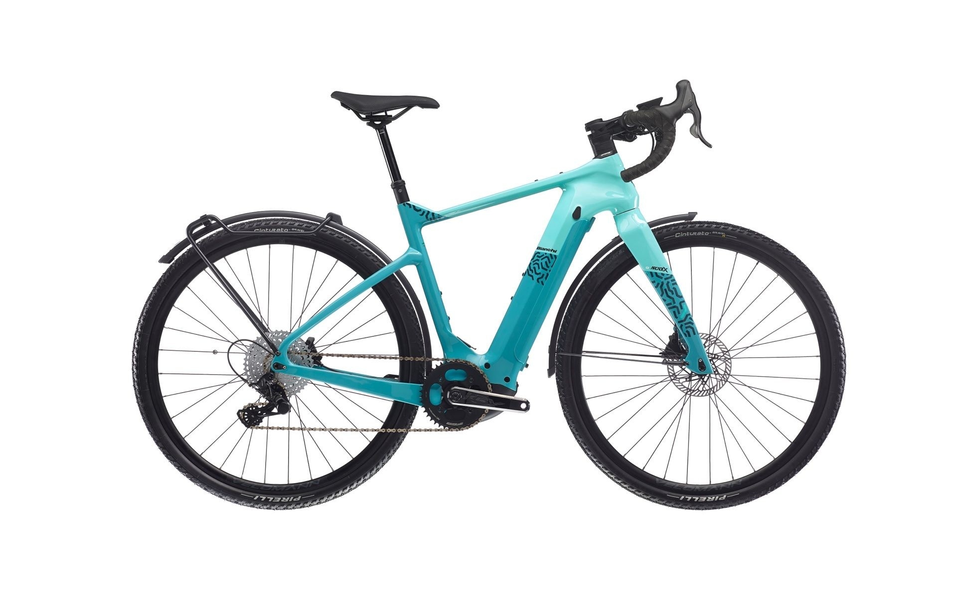 Bianchi e-Arcadex Tourer in türkis