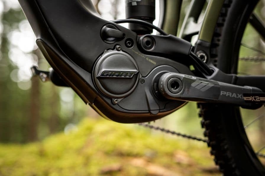 Giant SyncDrive Pro Motor in einem schwarzen e-Bike eingebaut