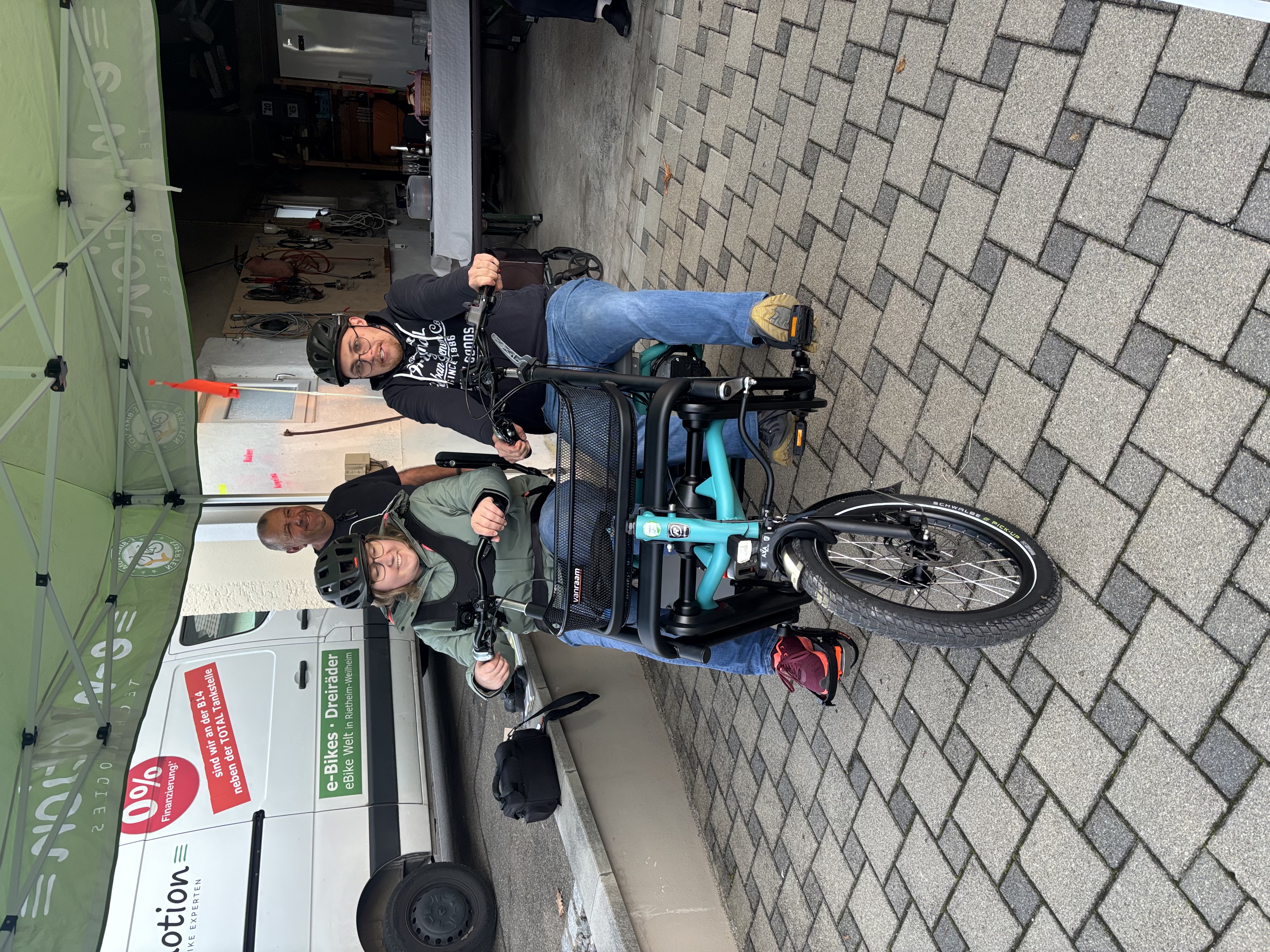 Madleen auf ihrem neuen vanRaam Fun2Go