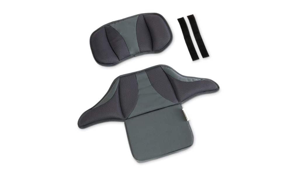 Ergonomische Croozer Sitzstütze für optimalen Komfort in Fahrradanhängern. Einfach zu montieren, ideal für längere