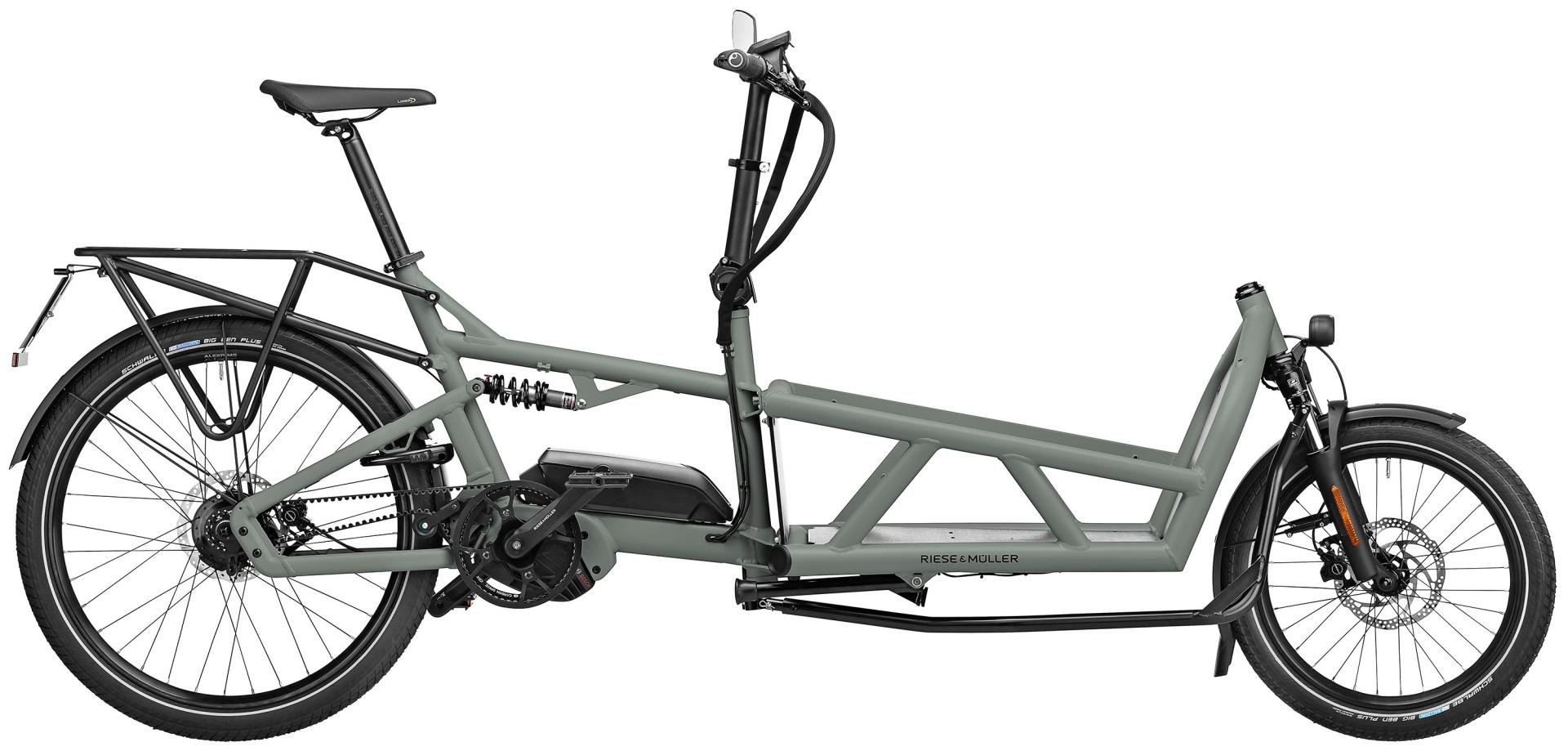 Entdecken Sie das Riese & Müller Lastenrad eT22. Ideal für Stadtfahrten mit robustem Rahmen und vielseitiger Nutzun