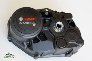 Leistungsstarker Bosch Performance Line CX Motor für E-Bikes, ideal für anspruchsvolle Fahrten im Gelände.