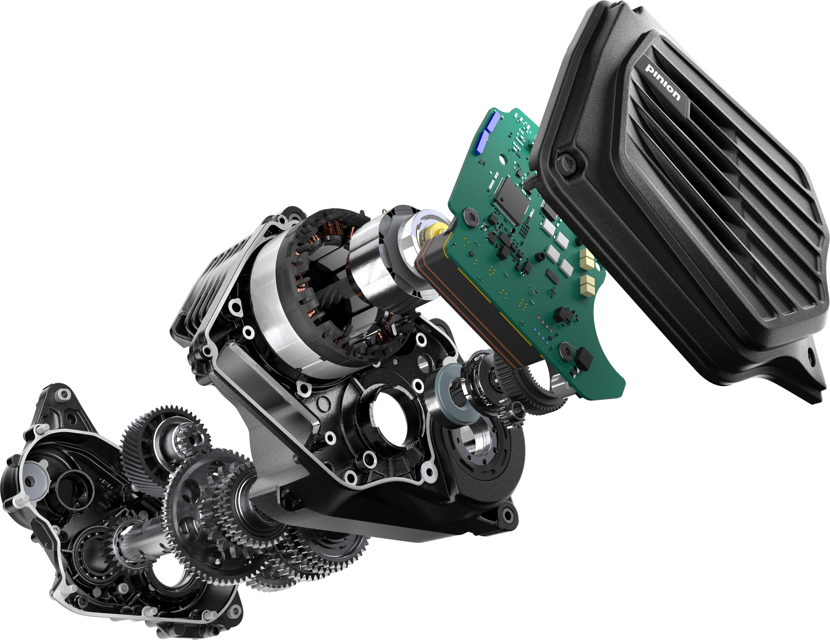 Das Bild zeigt einen Pinion MGU Motor