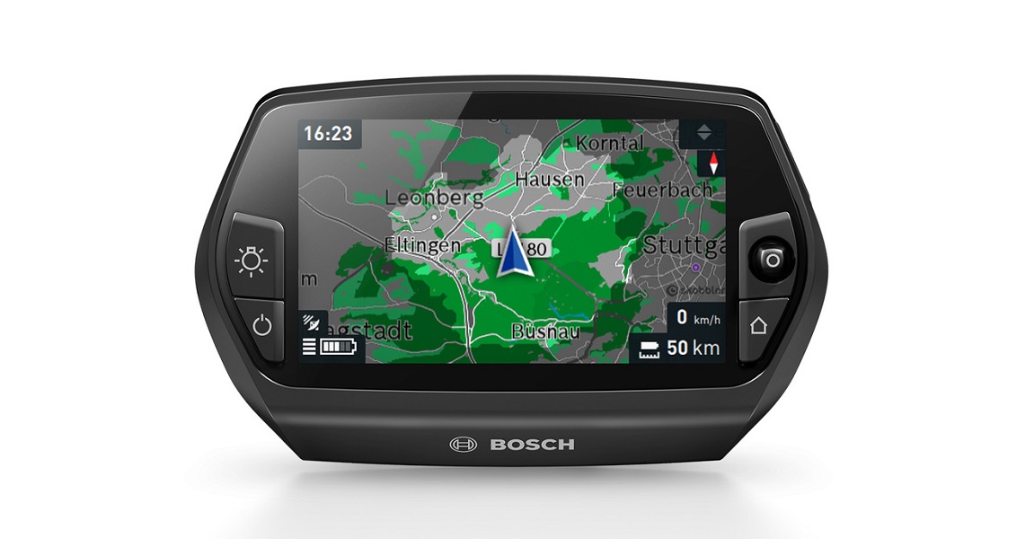 Das Bosch Intuvia Display ist ausgestattet mit einer Fitnessfunktion und einem Navigationssystem für alle Pedelecs mit Antriebssystemen von Bosch.
