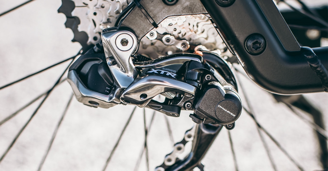e-Bike Gangschaltung: Die Kettenschaltung XTR von Shimano gehört zu den besten und robustesten Gangschaltungen auf dem e-Bike Markt.