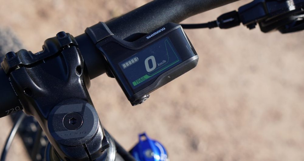 Das SC-E8000 DIsplay von Shimano wurde speziell für e-Mountainbikes entwickelt