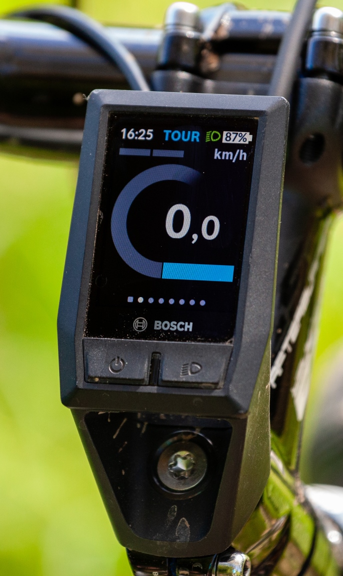 Der Tour Modus am Bosch Kiox Display