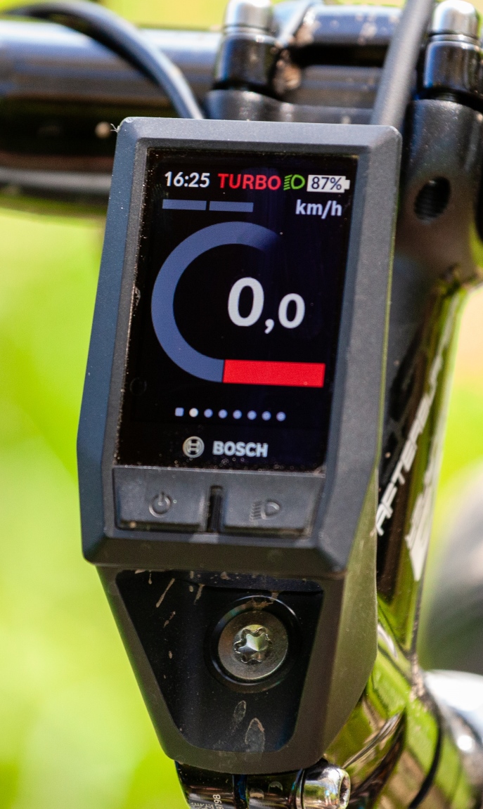 Der Turbo Fahrmodus auf dem Bosch Kiox Display