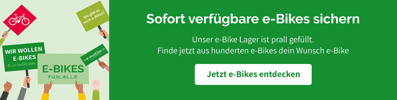 Finde dein Traum e-Bike in der e-motion e-Bike Welt Frankfurt-Nord