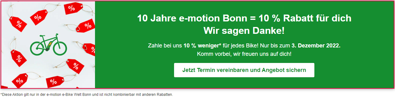 e-motion e-Bike Welt Bonn