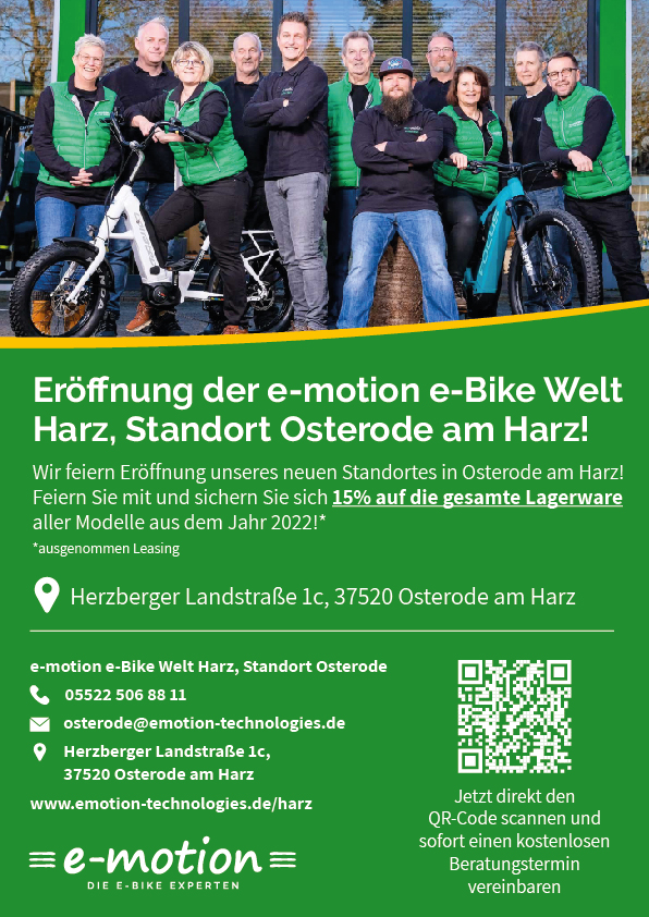 Neueröffnung Standort Harz Osterode