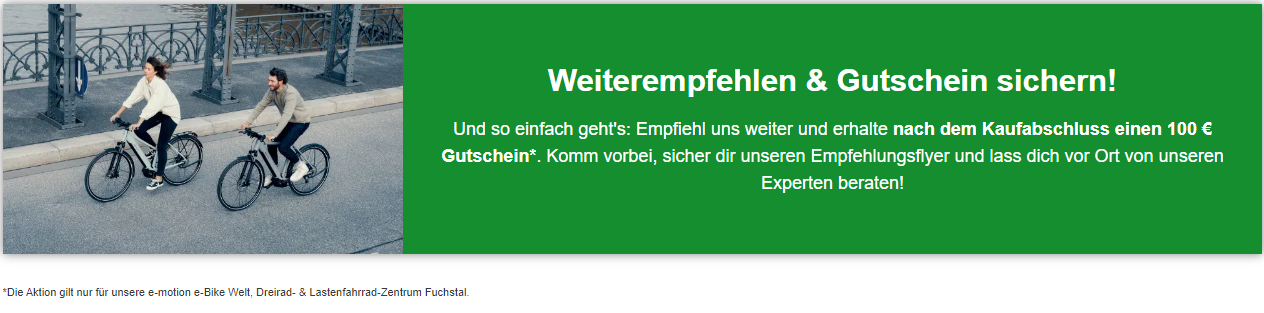 e-motion e-Bike Welt Fuchstal